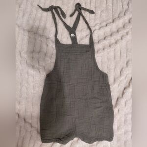 Muslin Cotton Aerie Olive Green Overalls